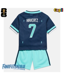 Germania Kai Havertz #7 Echipament de Fotbal Replică Mondial 2026 Copii Deplasare (+ Șorturi)
